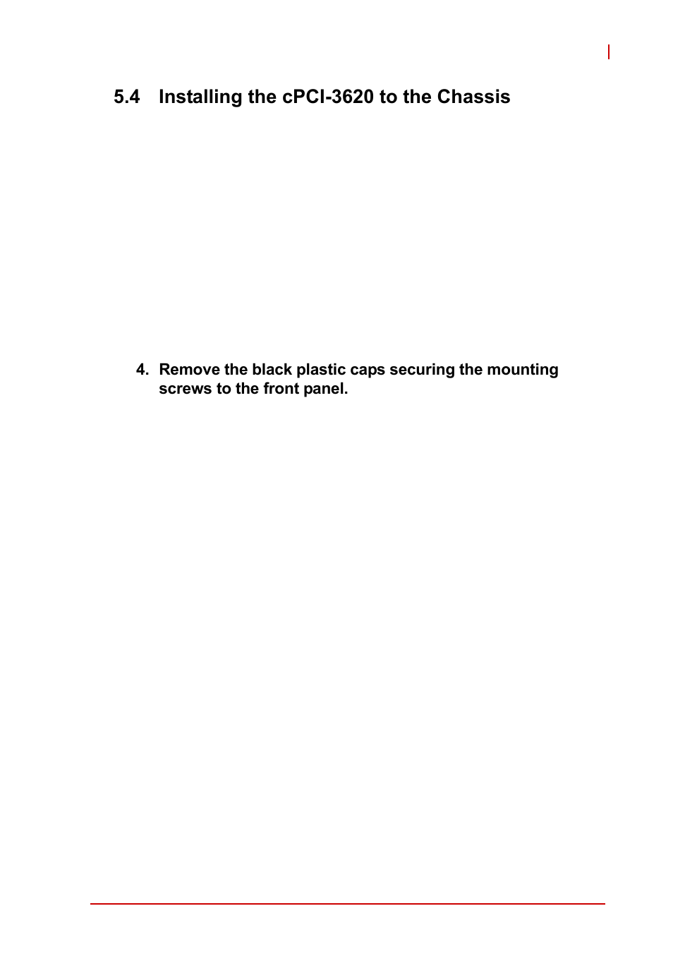 4 installing the cpci-3620 to the chassis, Installing the cpci-3620 to the chassis | ADLINK cPCI-3620 User Manual | Page 65 / 102