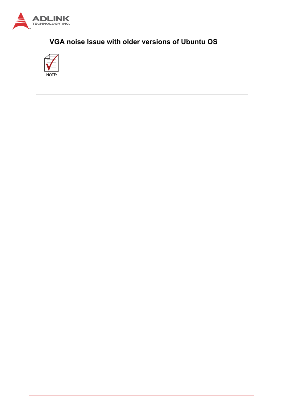 Vga noise issue with older versions of ubuntu os | ADLINK cPCI-3620 User Manual | Page 68 / 102