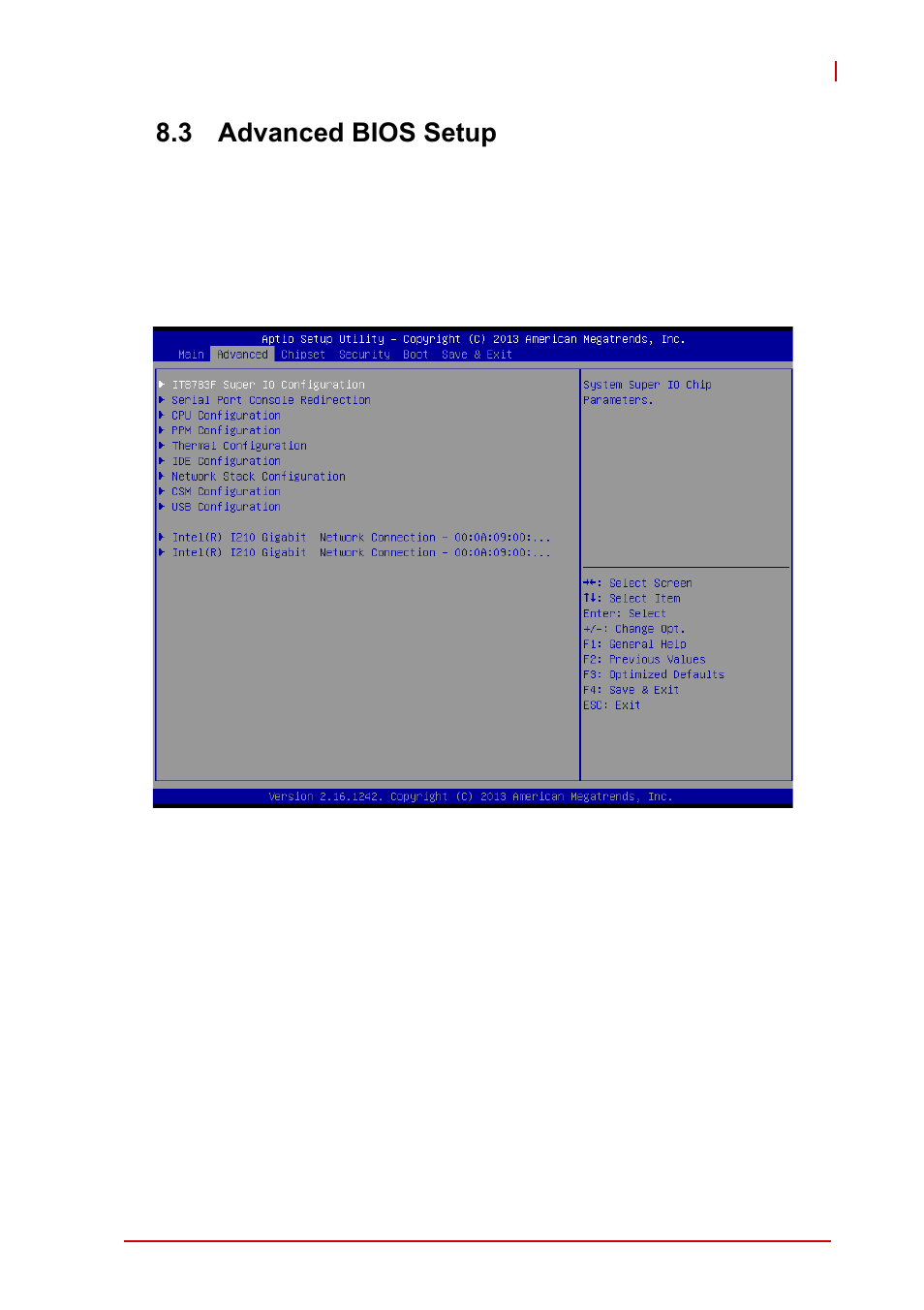 3 advanced bios setup, Advanced bios setup | ADLINK cPCI-3620 User Manual | Page 77 / 102