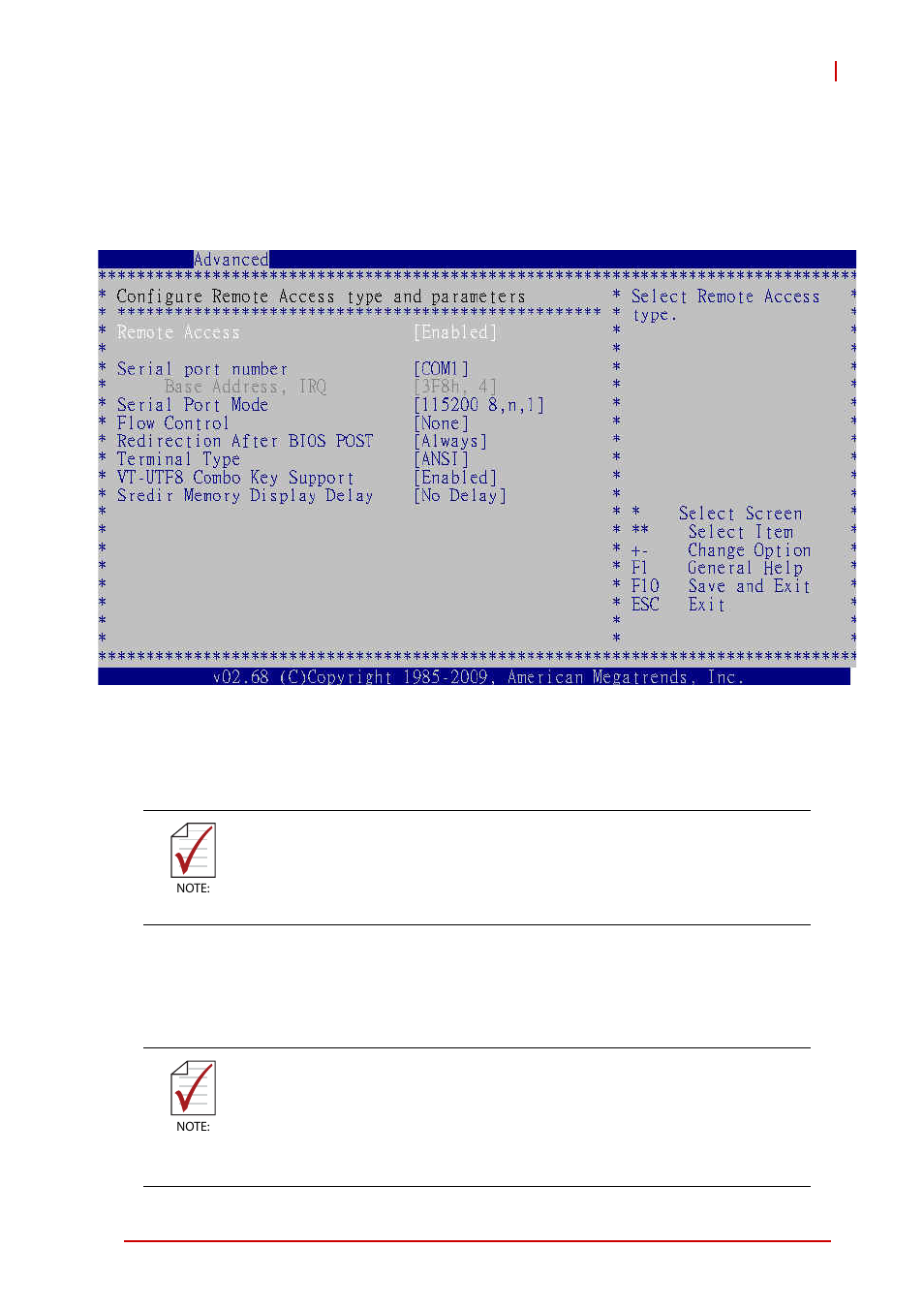 7 remote access configuration, Remote access, Serial port number | ADLINK cPCI-3615 User Manual | Page 101 / 114