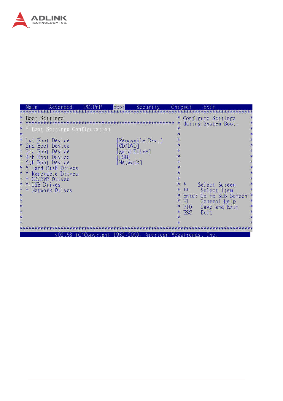 5 boot settings, Boot settings | ADLINK cPCI-3615 User Manual | Page 104 / 114