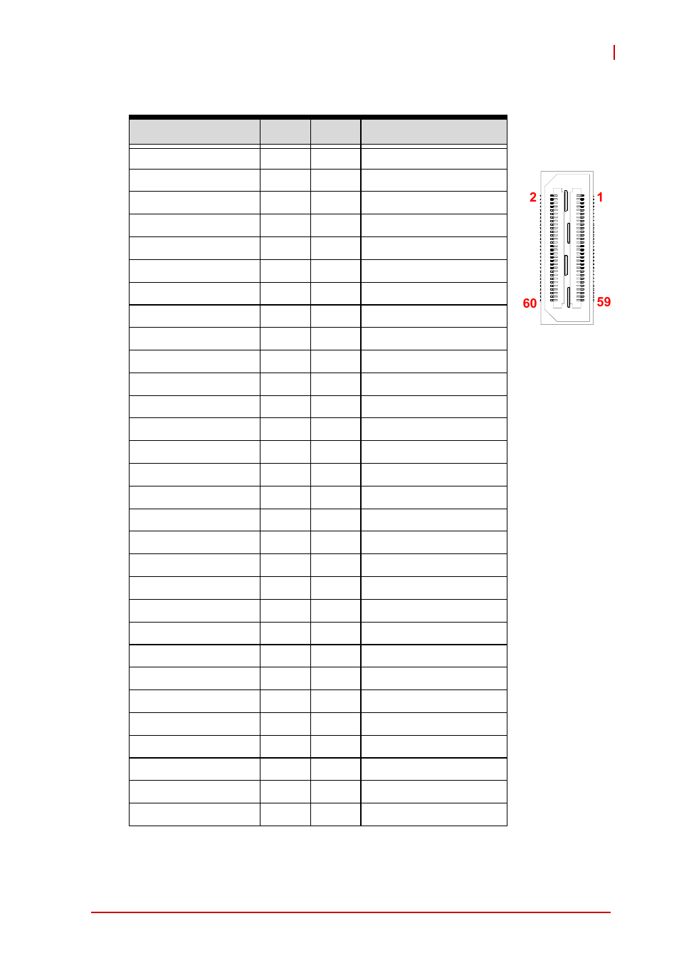 Db-3umc connector (cn7), Table 4-14: db-3umc connector pin definition | ADLINK cPCI-3615 User Manual | Page 49 / 114