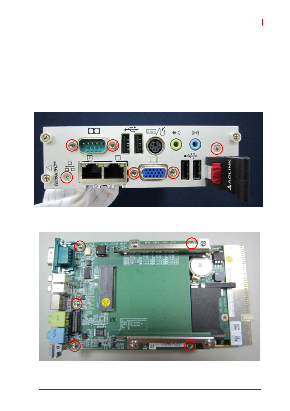 4 removing the db-3610cf daughter board, Removing the db-3610cf daughter board | ADLINK cPCI-3615 User Manual | Page 73 / 114