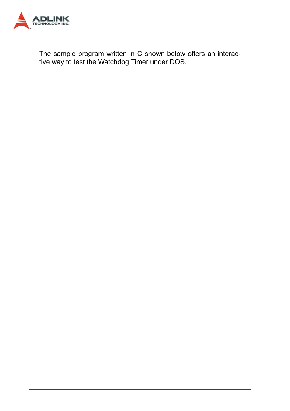 Sample code | ADLINK cPCI-3965 User Manual | Page 58 / 92