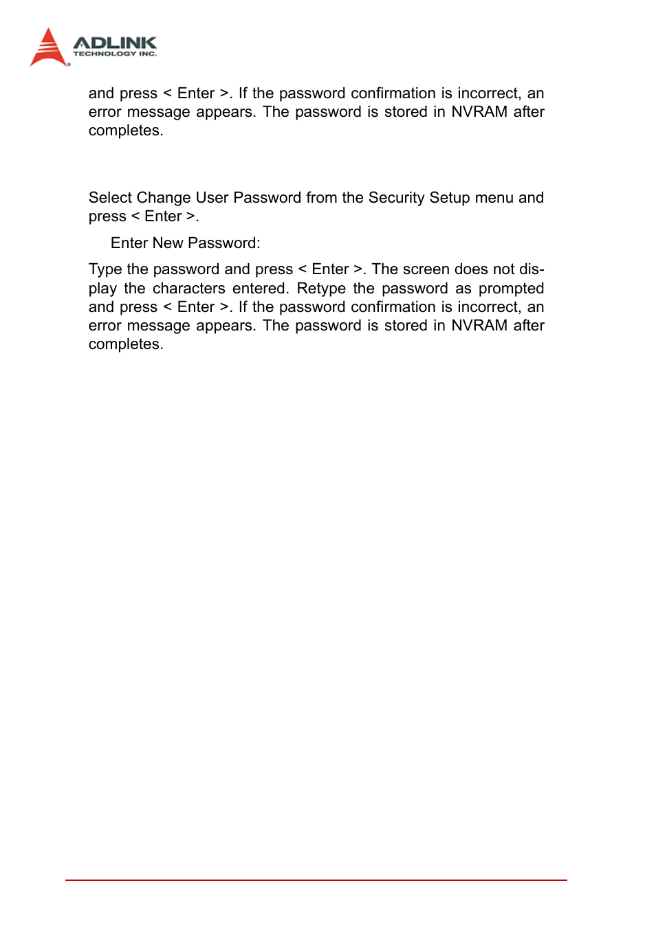 Change user password | ADLINK cPCI-3965 User Manual | Page 84 / 92