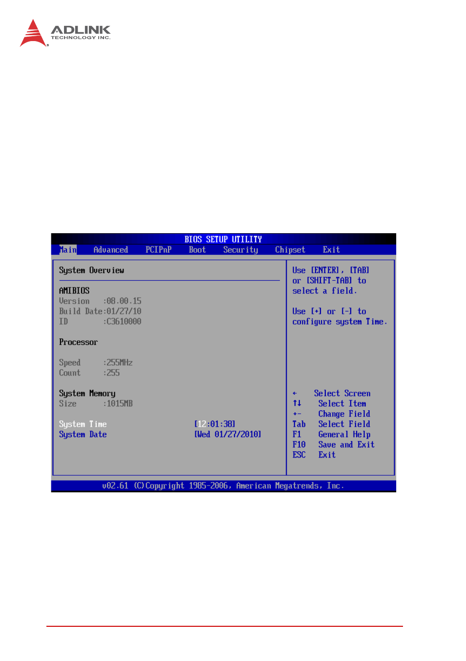 Setup menu, Navigation | ADLINK CT-31 User Manual | Page 50 / 78