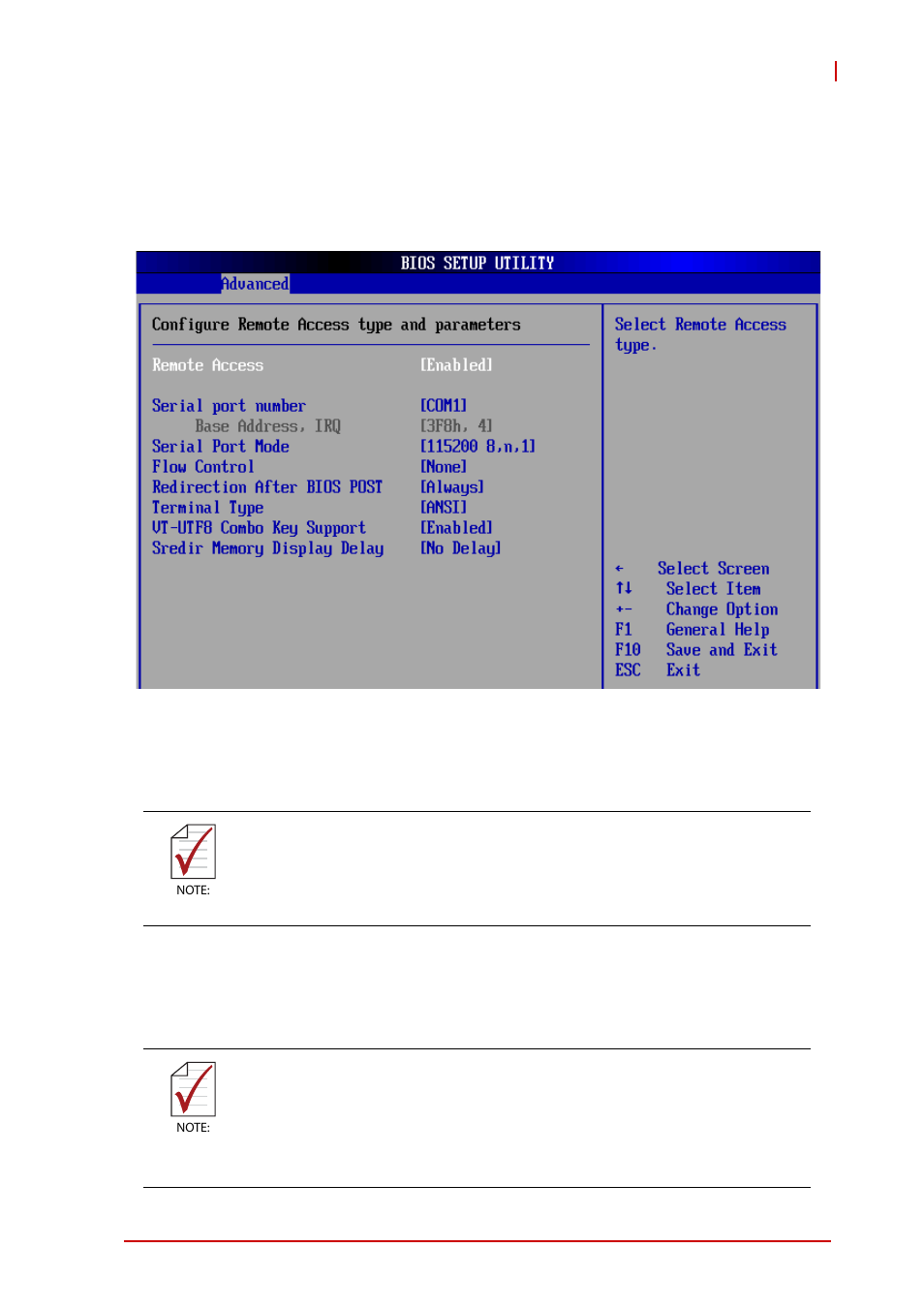 7 remote access configuration, Remote access, Serial port number | ADLINK CT-31 User Manual | Page 63 / 78