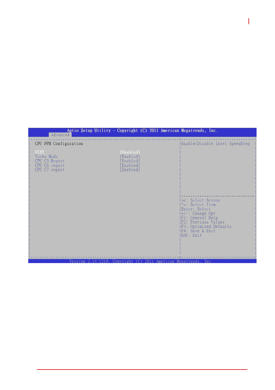Parity, Stop bits, 12 cpu ppm configuration | Eist, Turbo mode | ADLINK cPCI-6520 User Manual | Page 101 / 130
