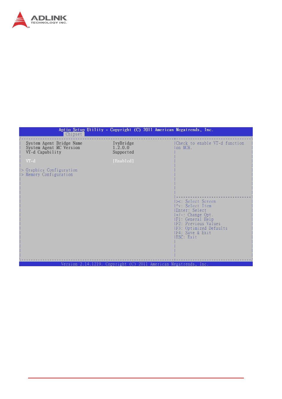 Ehci1/2, Usb ports per-port disable control, 2 system agent (sa) configuration | Vt-d | ADLINK cPCI-6520 User Manual | Page 106 / 130