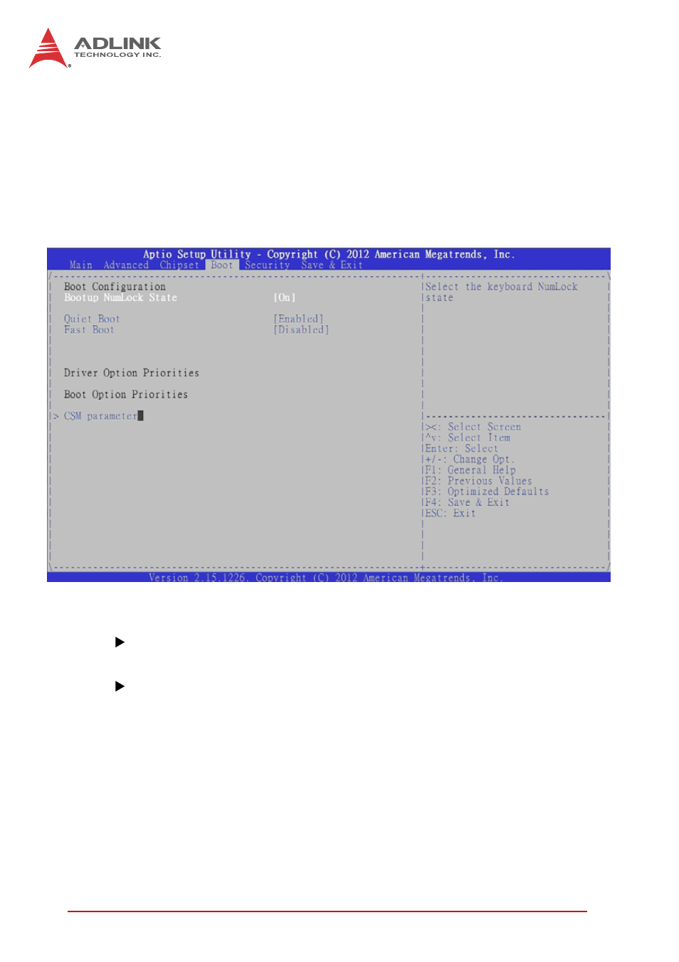 5 boot settings, Quiet boot, Fast boot | Boot settings | ADLINK cPCI-6520 User Manual | Page 110 / 130