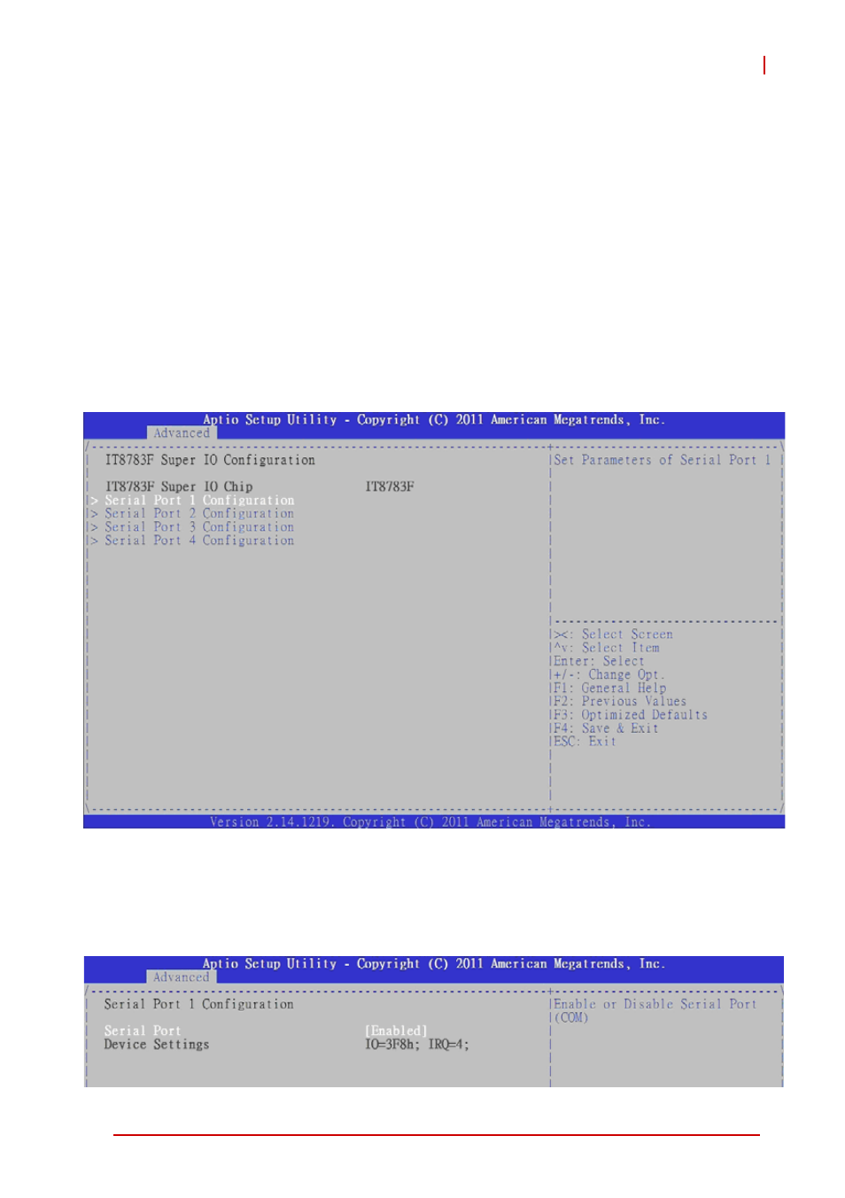 Ehci hand-off, 9 super io configuration, Serial port 1, 2, 3, 4 configuration | ADLINK cPCI-6520 User Manual | Page 95 / 130