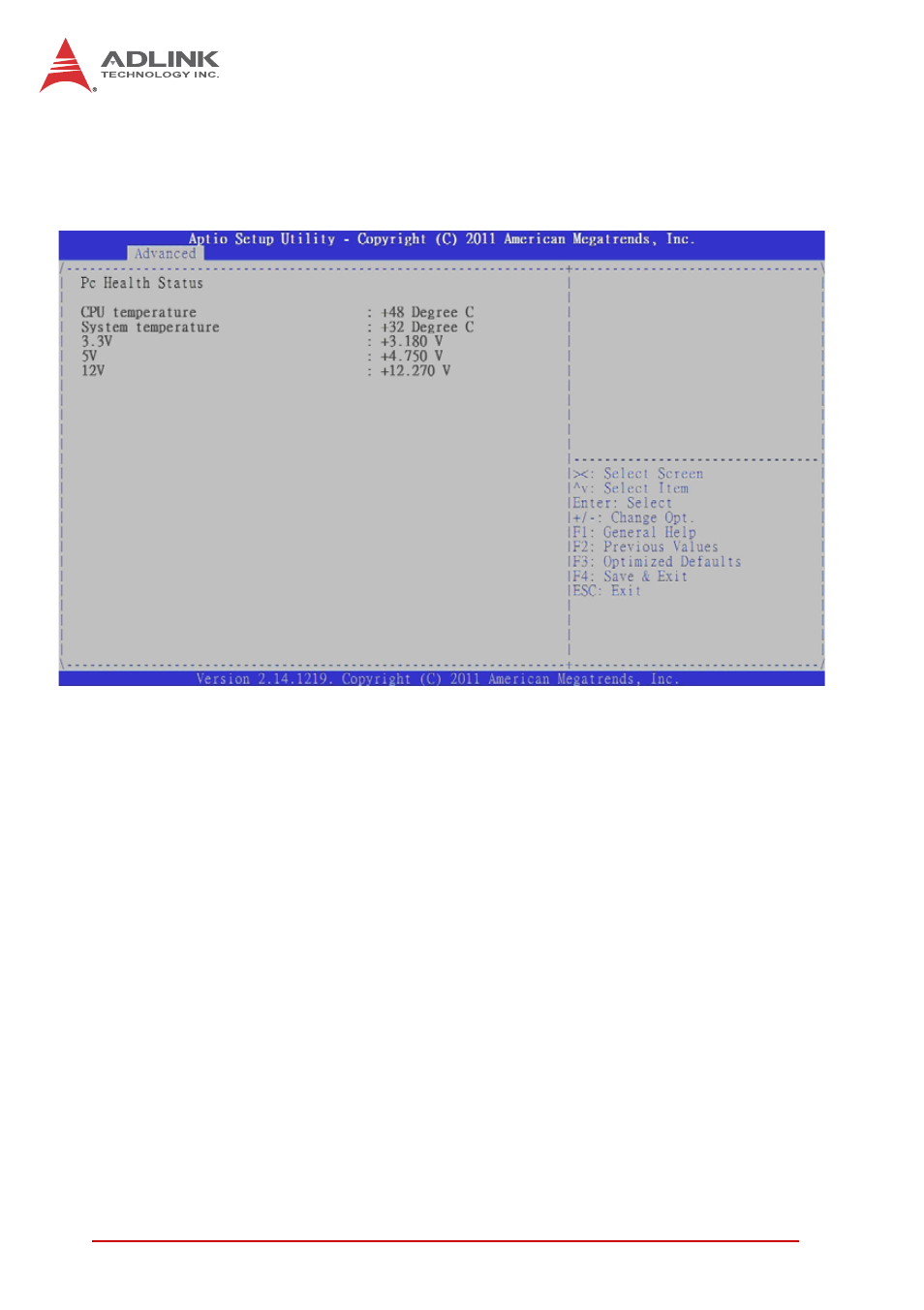 10 hardware monitor, Cpu temperature, System temperature | ADLINK cPCI-6520 User Manual | Page 96 / 130