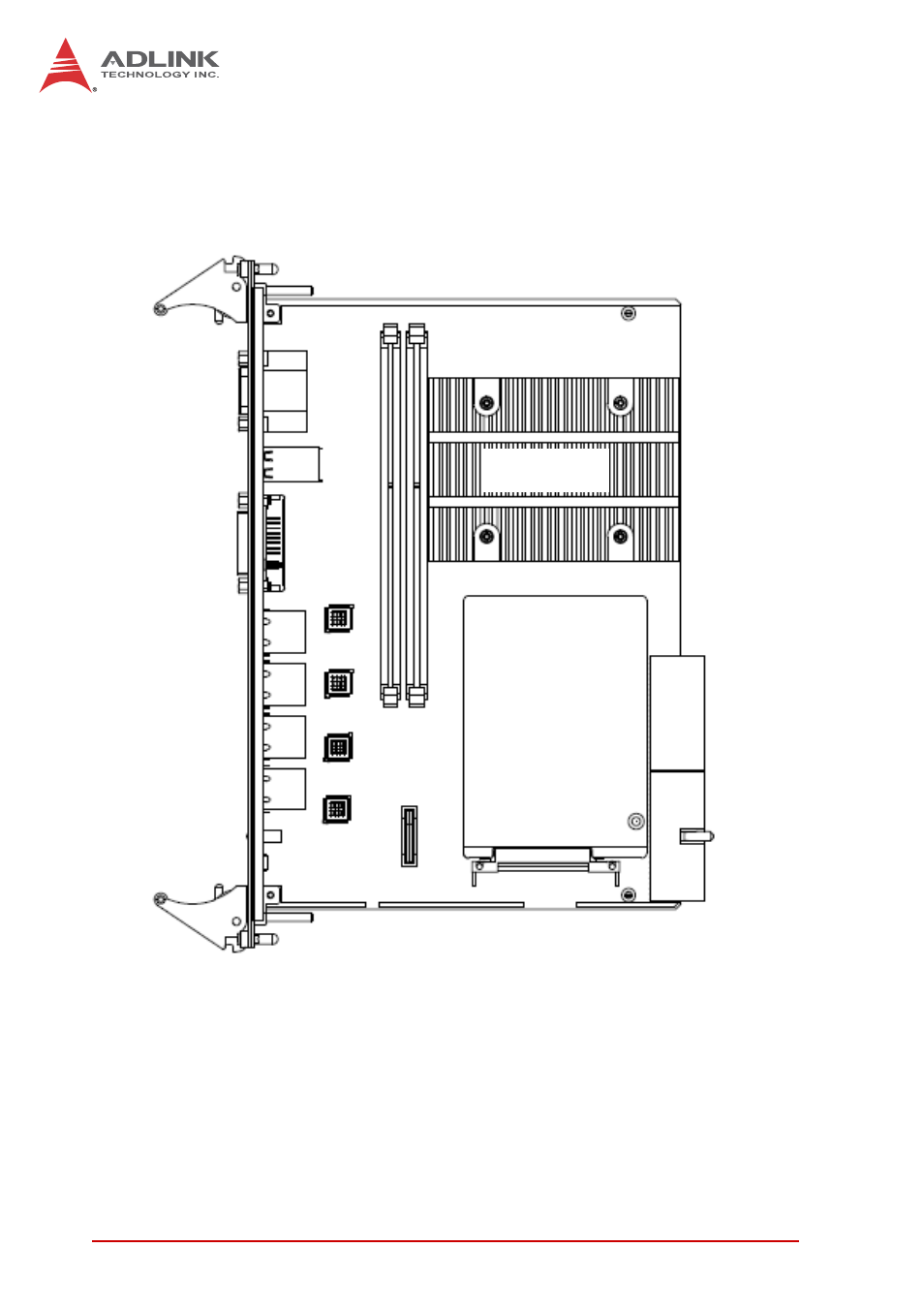 2 cpci-6620 assembly layout, Cpci-6620 assembly layout, Figure 4-2: cpci-6620 assembly layout | ADLINK cPCI-6620 User Manual | Page 30 / 80