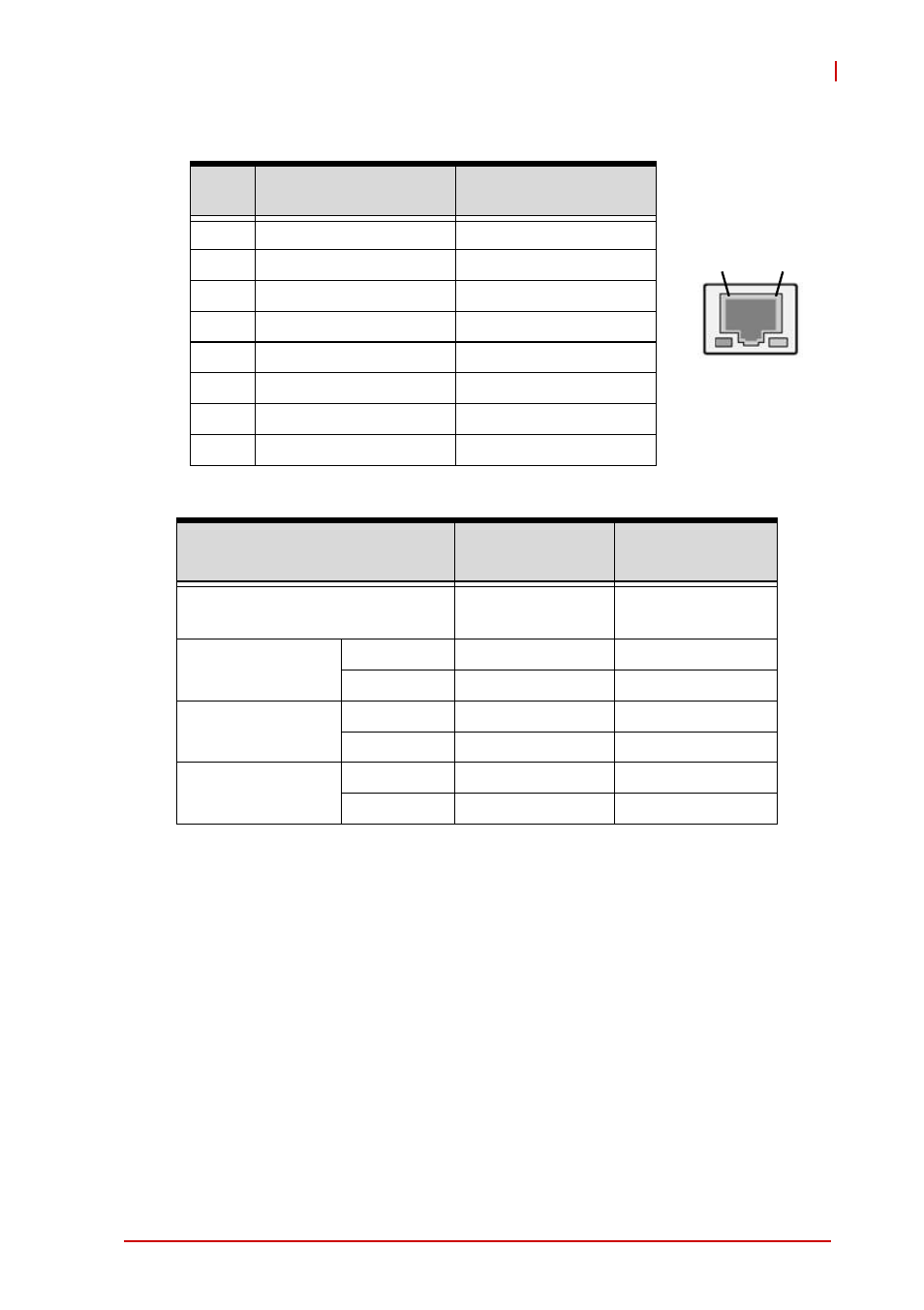 Rj-45 gigabit ethernet connectors, Table 4-3, Gbe connector pin definitions | ADLINK cPCI-6620 User Manual | Page 33 / 80