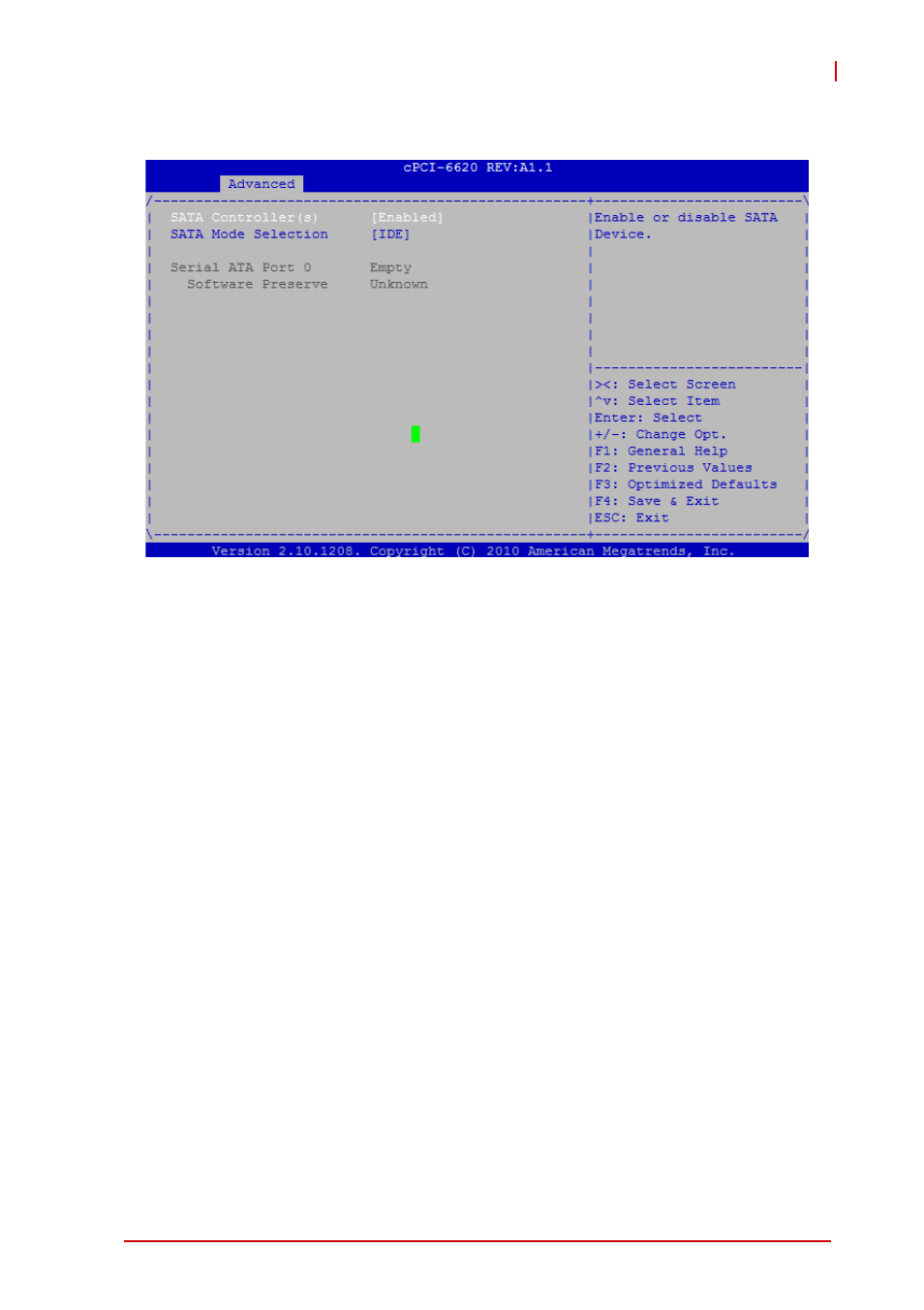 4 sata configuration, Sata controller(s), Sata mode selection | ADLINK cPCI-6620 User Manual | Page 57 / 80