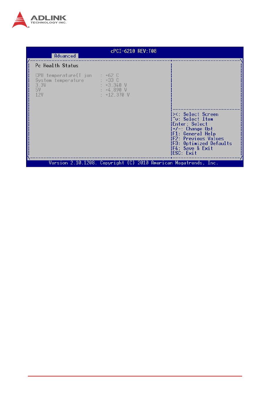 9 h/w monitor | ADLINK cPCI-6210 User Manual | Page 110 / 140