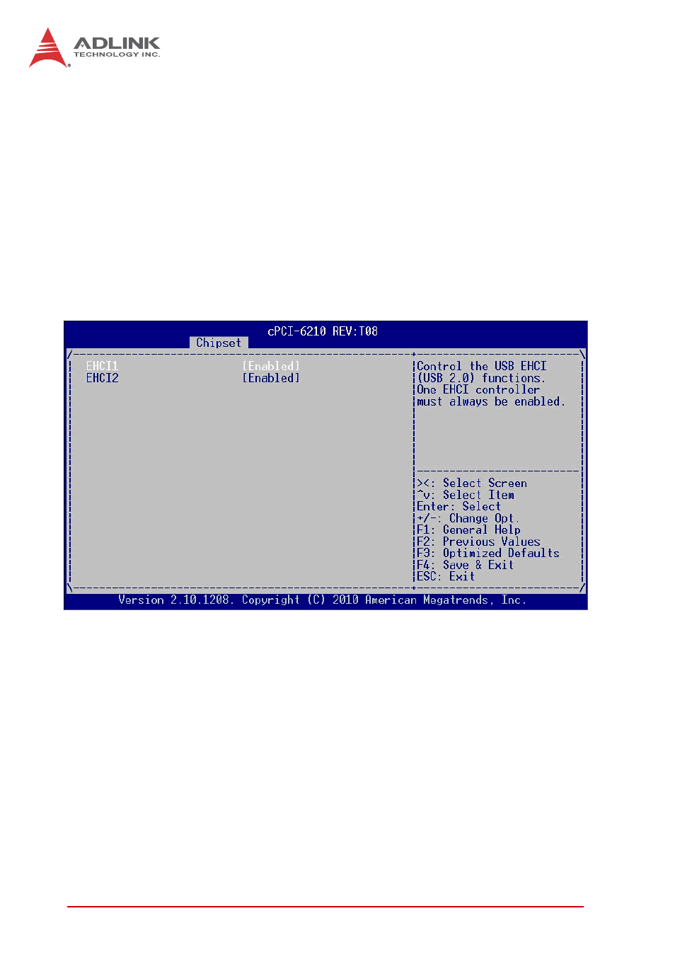 Azalia hd audio, Azalia docking support, Azalia internal hdmi codec | Usb configuration | ADLINK cPCI-6210 User Manual | Page 118 / 140