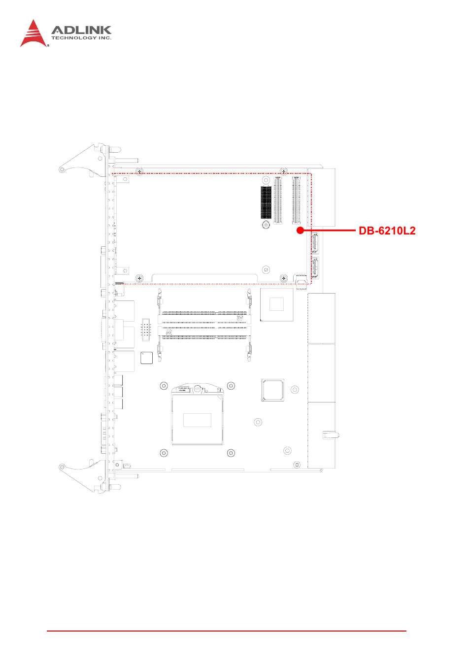 2 cpci-6210d assembly layout, Cpci-6210d assembly layout, Figure 4-2: cpci-6210d assembly layout | ADLINK cPCI-6210 User Manual | Page 38 / 140