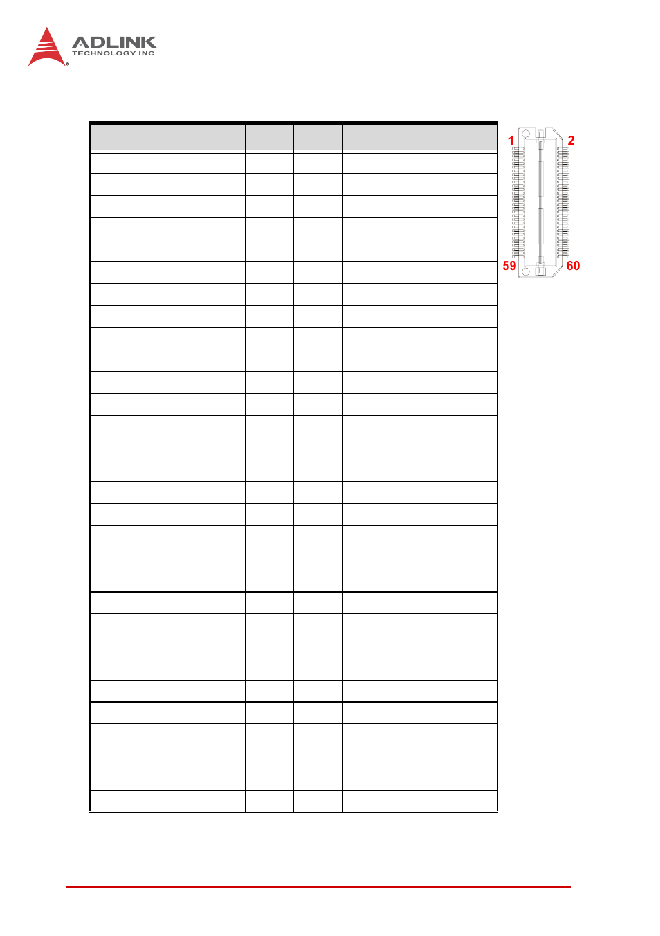 Db-6920sat connector (cn12), Table 4-14: db-6920sat connector pin definition | ADLINK cPCI-6210 User Manual | Page 50 / 140