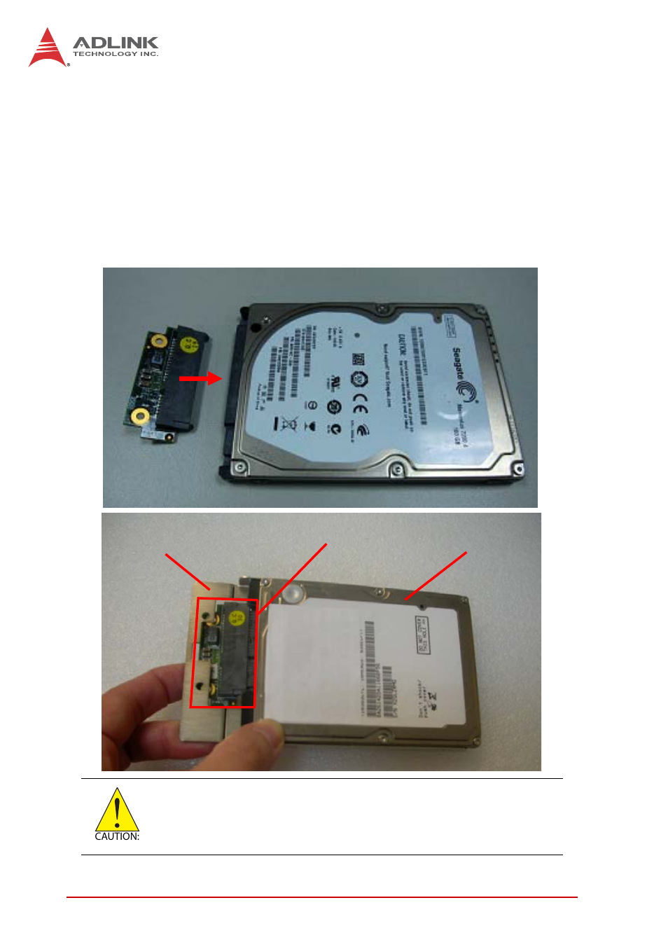 4 2.5” sata drive installation, Installing a sata drive, 5” sata drive installation | ADLINK cPCI-6210 User Manual | Page 70 / 140