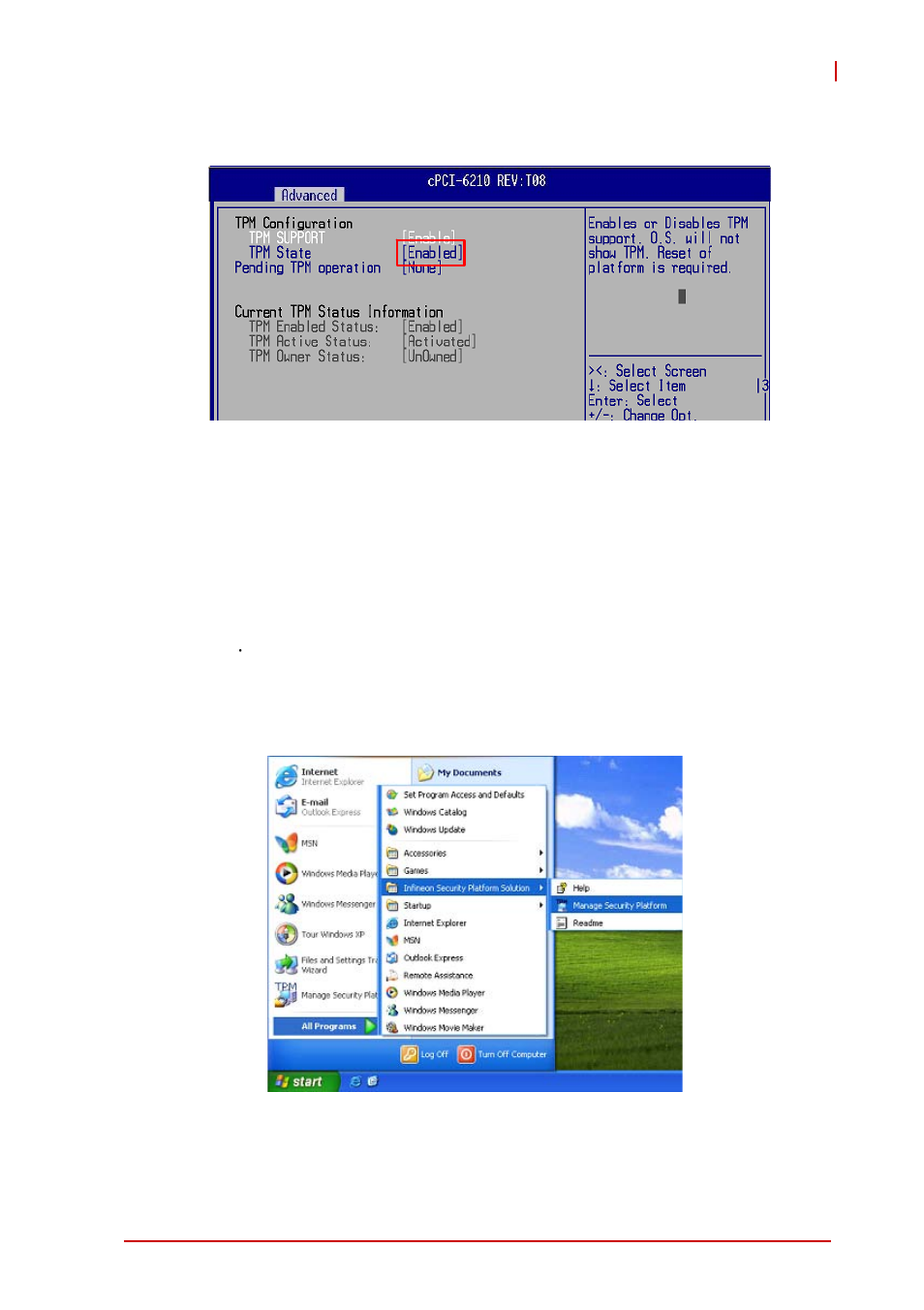 Using the tpm utility | ADLINK cPCI-6210 User Manual | Page 87 / 140