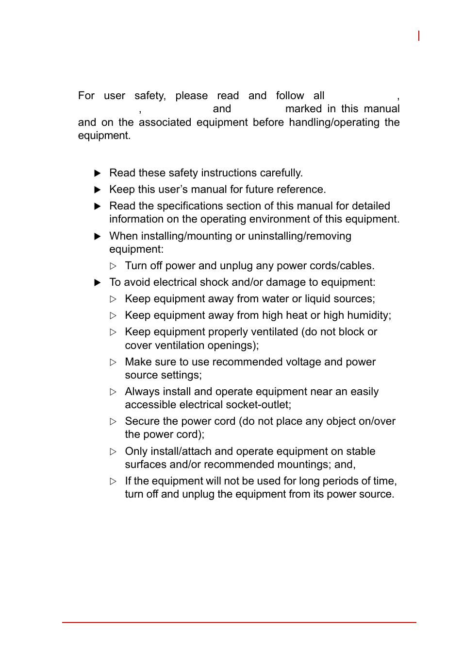 Important safety instructions | ADLINK cPCI-6510 User Manual | Page 107 / 110