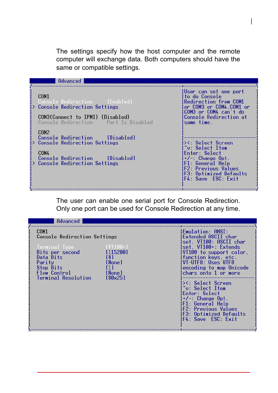 Console redirection | ADLINK cPCI-6510 User Manual | Page 87 / 110