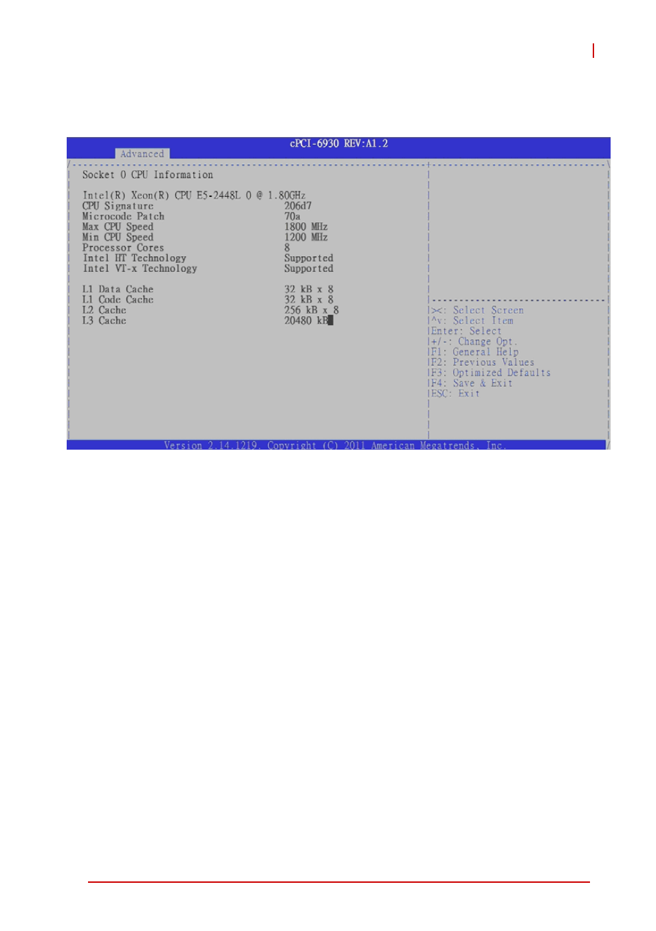 Socket 0 cpu information, Hyper-threading, Active processor cores | Intel virtualization | ADLINK cPCI-6930 User Manual | Page 93 / 142