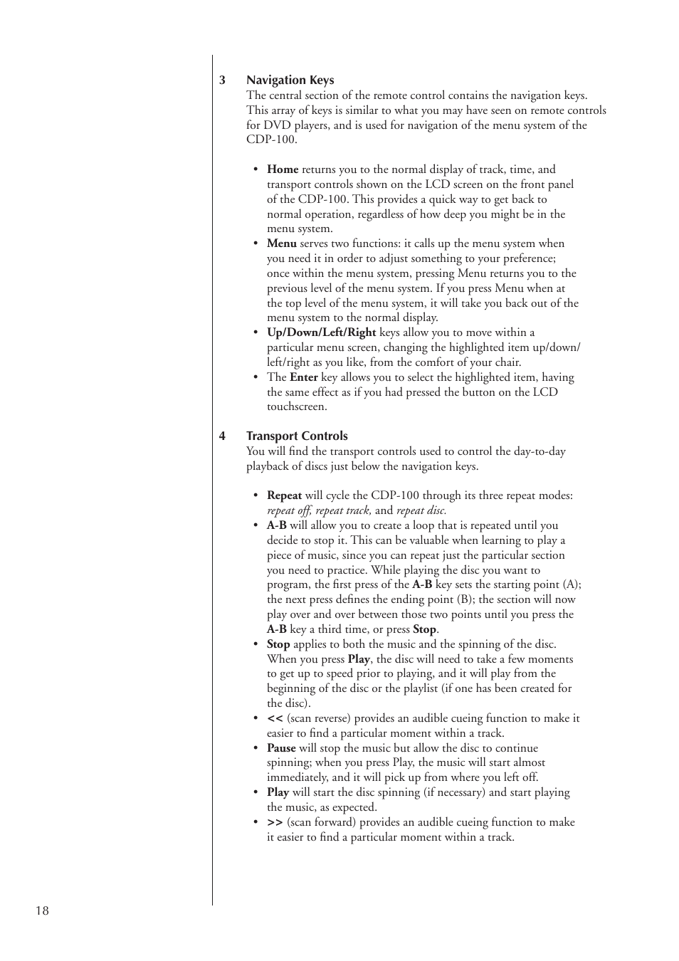 Classe Audio CDP-100 User Manual | Page 18 / 32
