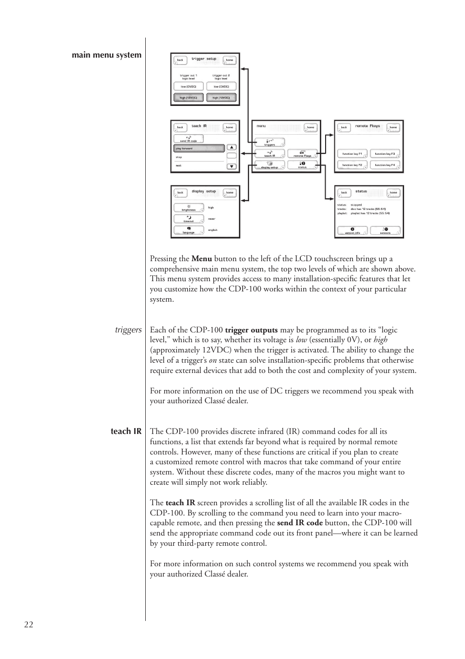 Classe Audio CDP-100 User Manual | Page 22 / 32