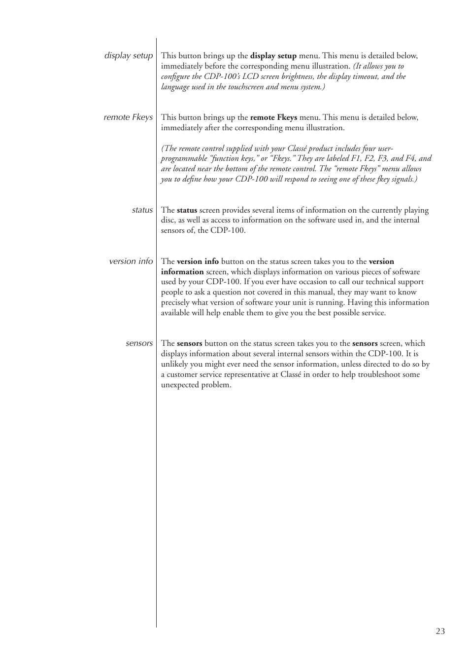 Classe Audio CDP-100 User Manual | Page 23 / 32