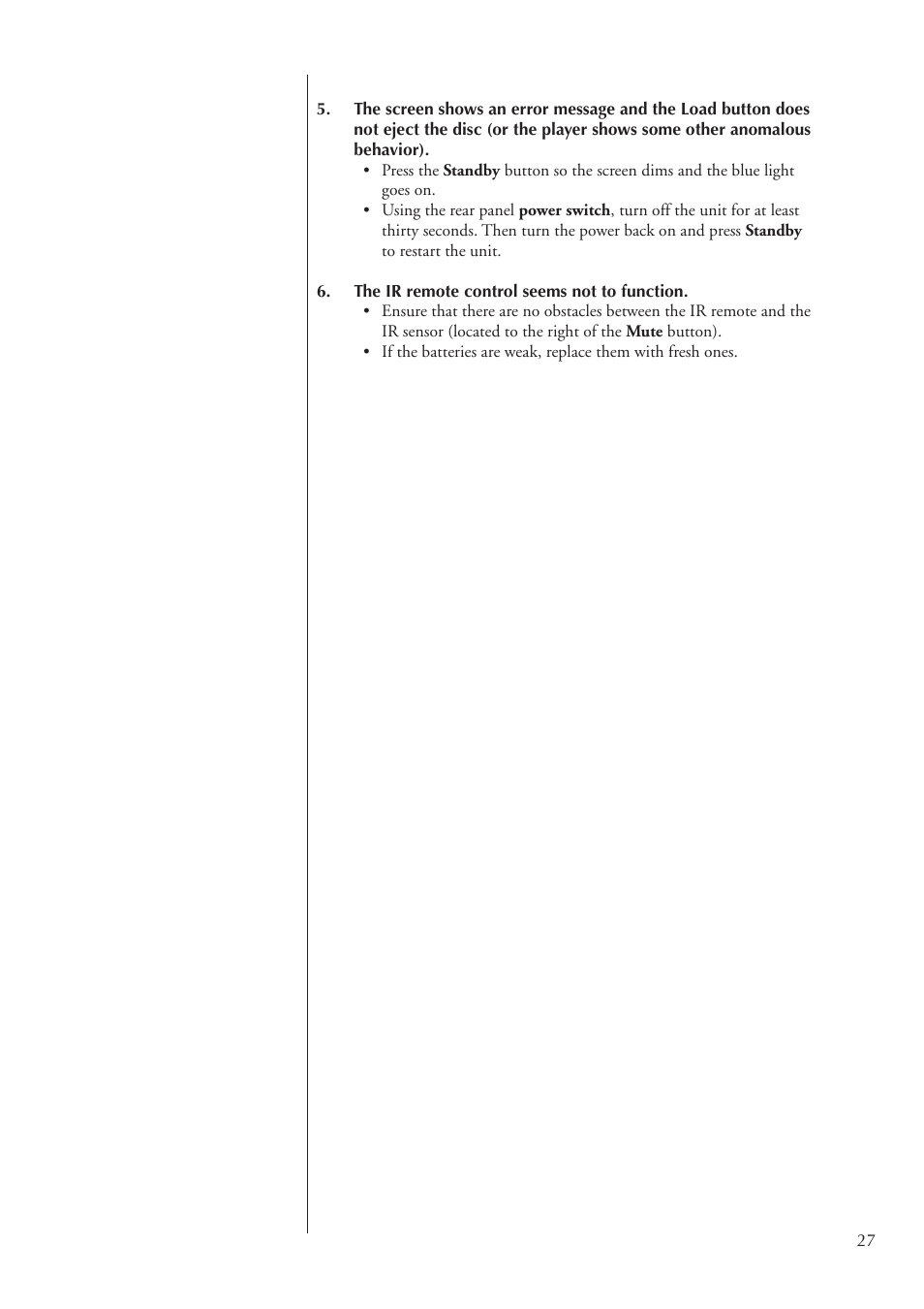 Classe Audio CDP-100 User Manual | Page 27 / 32
