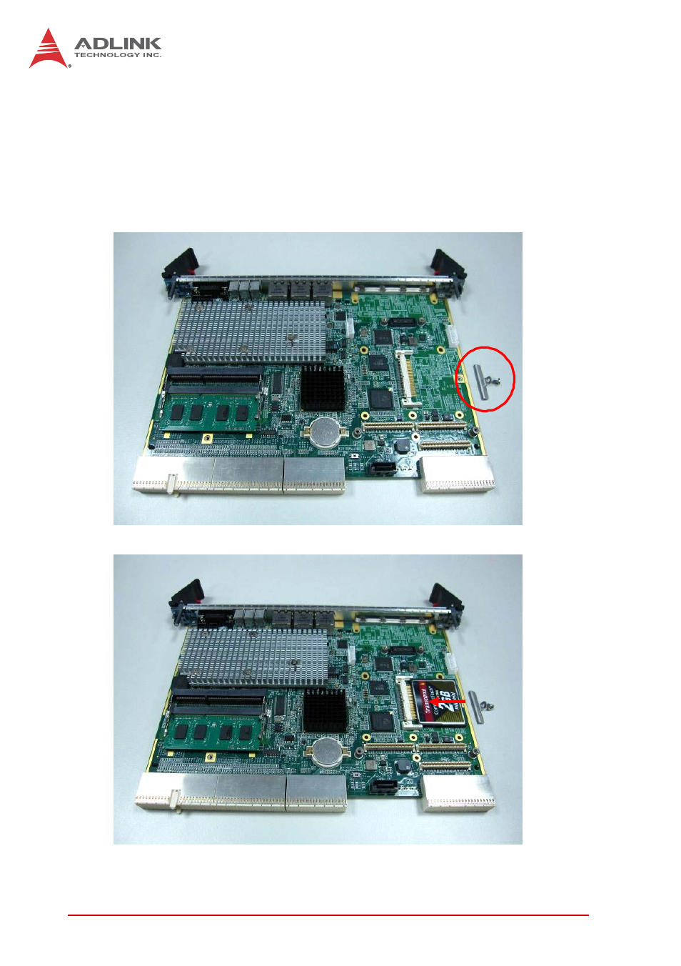 2 compactflash card installation, Compactflash card installation | ADLINK cPCI-6615 User Manual | Page 52 / 100