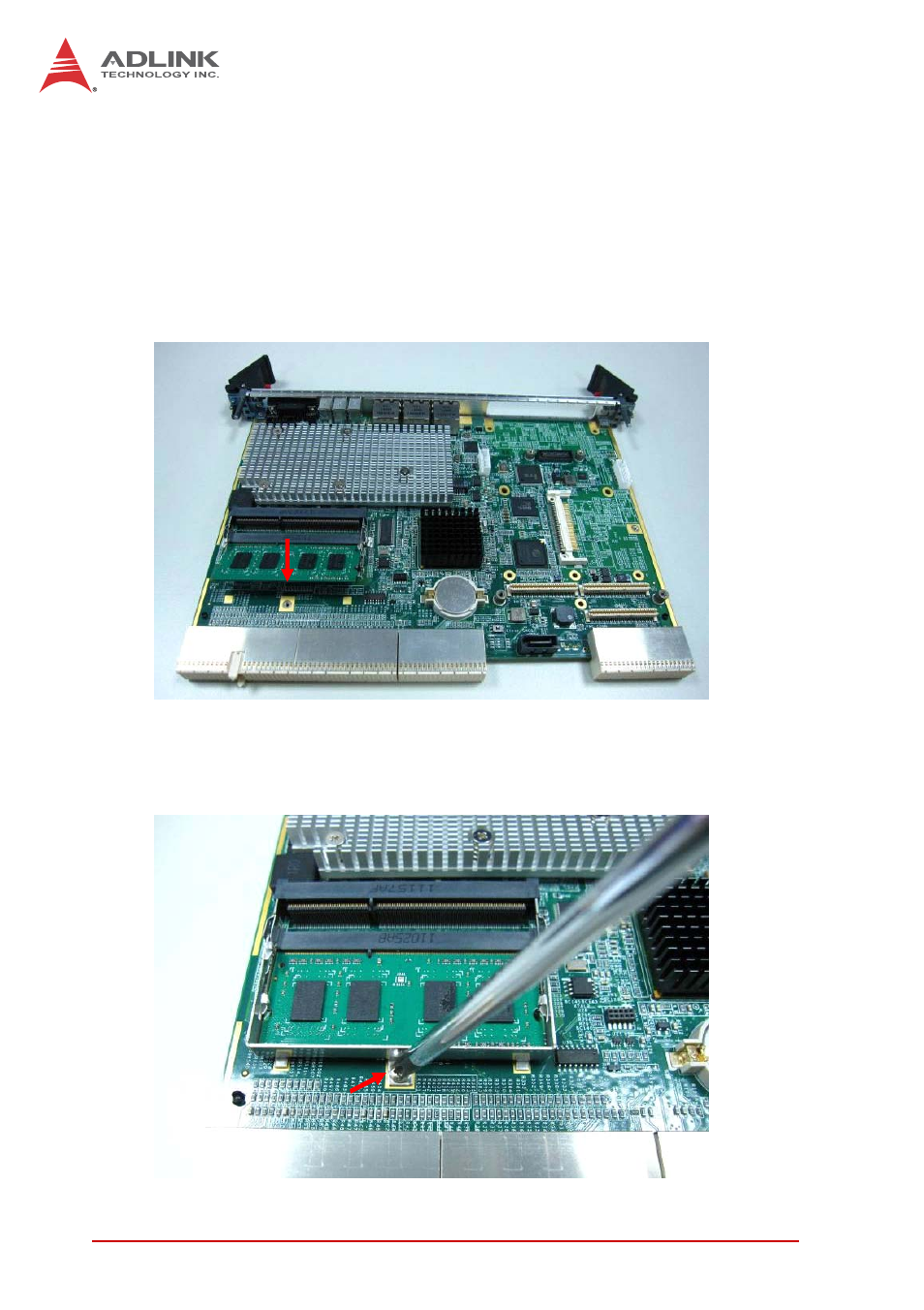 3 memory installation, Memory installation | ADLINK cPCI-6615 User Manual | Page 54 / 100