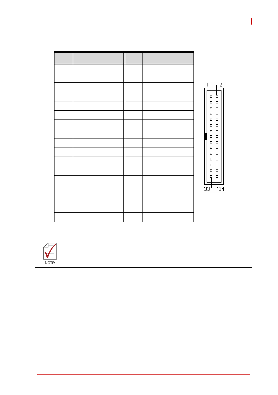 Floppy connector 34-pin (cn4-r), Table 4-14: floppy connector pin definition | ADLINK cPCI-6870 User Manual | Page 45 / 118