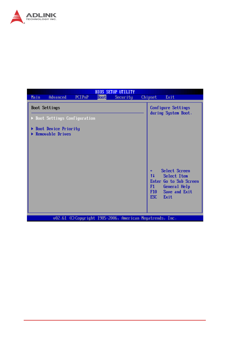 5 boot settings, Boot settings | ADLINK cPCI-6870 User Manual | Page 92 / 118