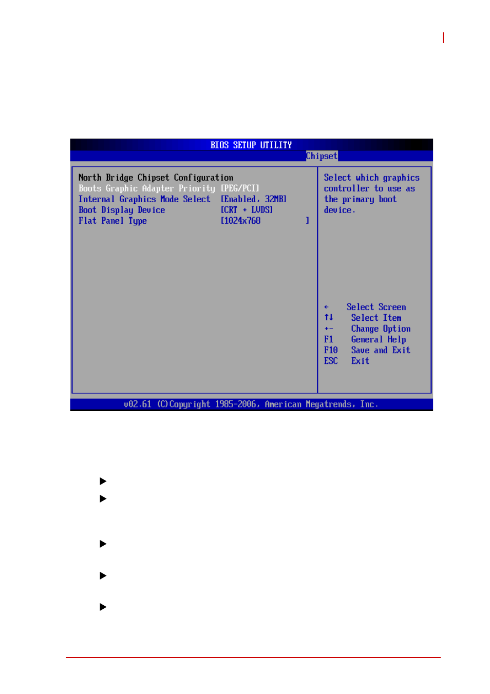 North bridge configuration, Boot graphic adapter priority | ADLINK cPCI-6870 User Manual | Page 99 / 118