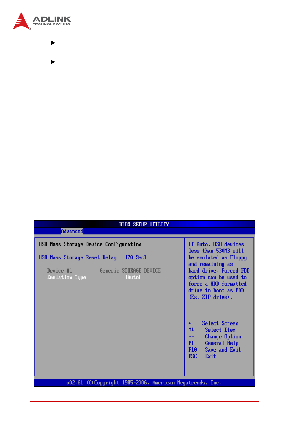 Usb 2.0 controller mode, Usb mass storage device configuration | ADLINK cPCI-6965 User Manual | Page 100 / 116