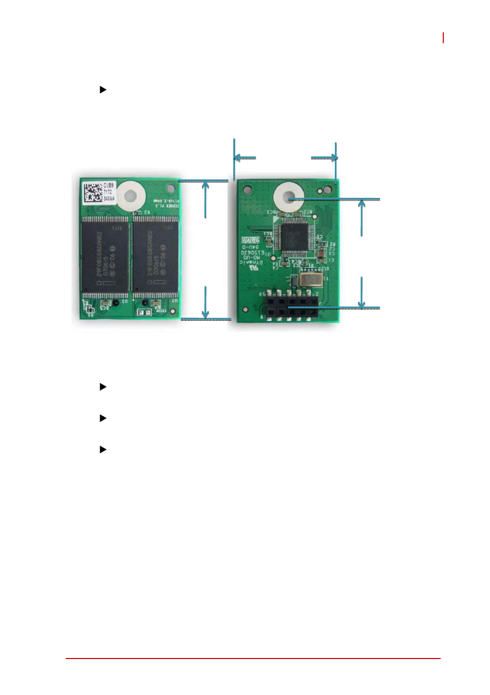 6 onboard usb flash, Usb flash disk mechanical layout, Onboard usb flash | Figure 3-1: usb flash disk mechanical layout | ADLINK cPCI-6965 User Manual | Page 35 / 116