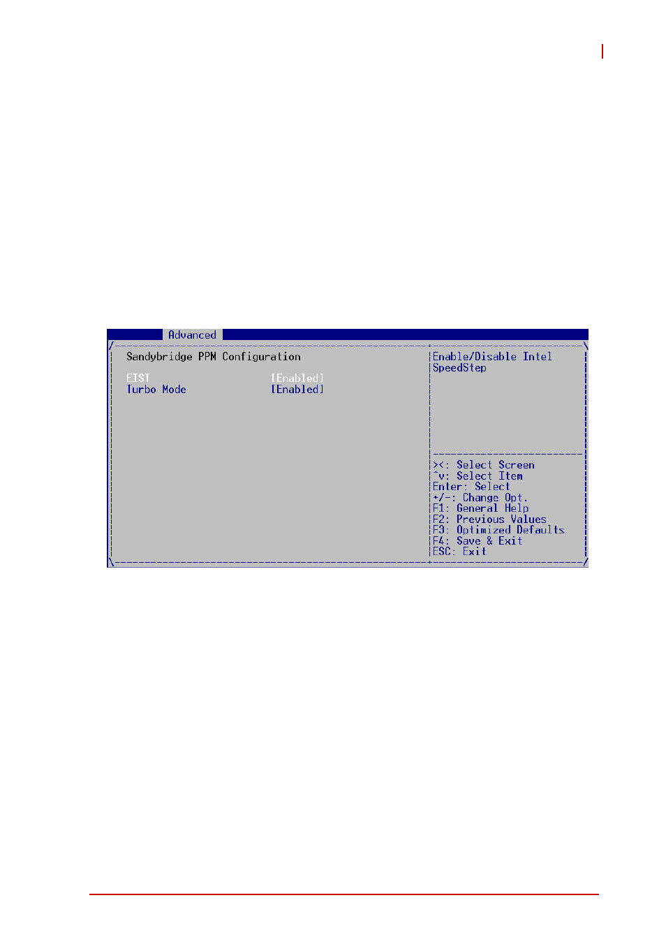 Flow control, Terminal resolution, Sandy bridge ppm configuration | Eist, Turbo mode | ADLINK cPCI-3971 User Manual | Page 133 / 158