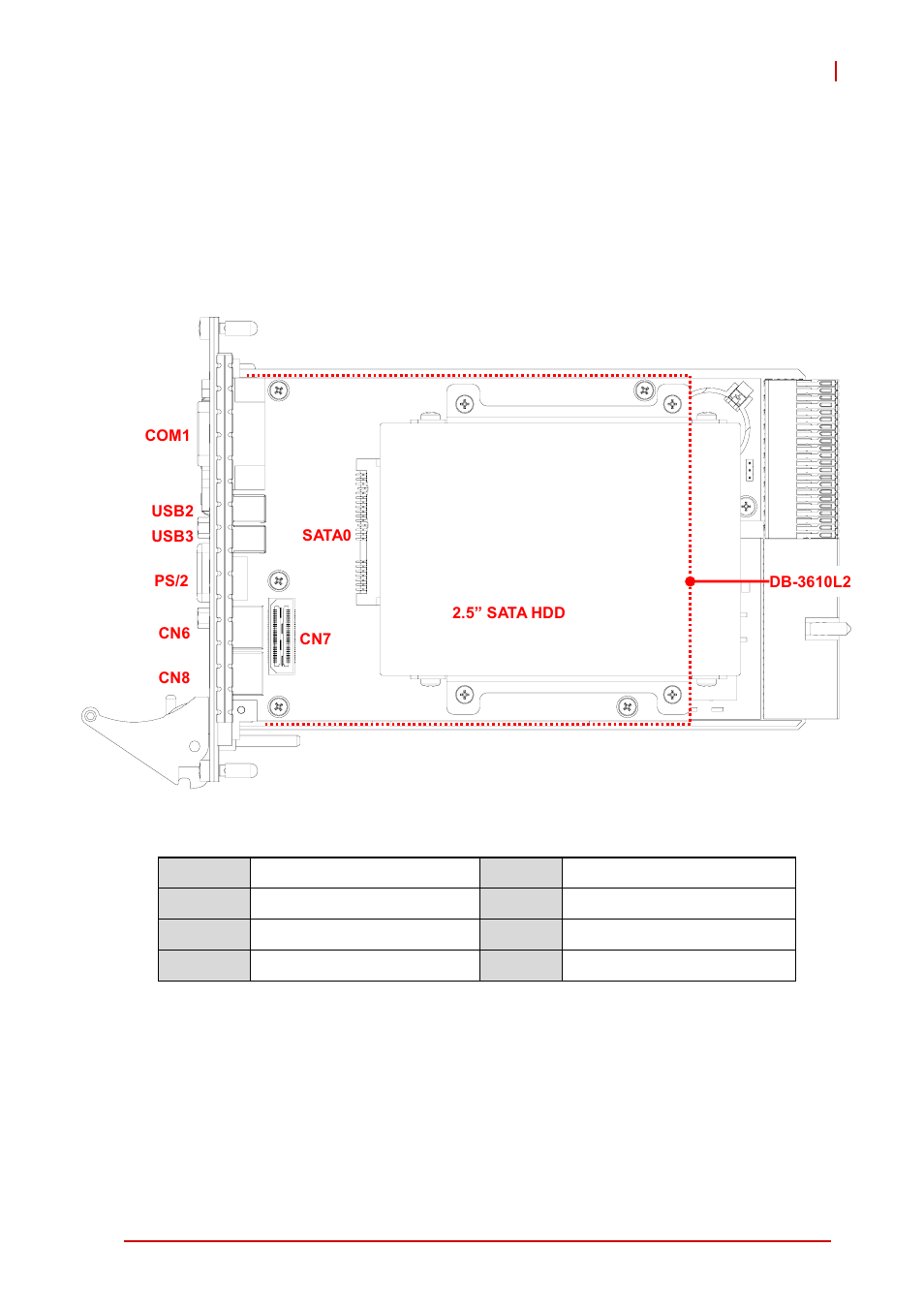 3 cpci-3970d blade assembly layout, Cpci-3970d blade assembly layout, Figure 4-3: cpci-3970d blade assembly layout | ADLINK cPCI-3971 User Manual | Page 45 / 158
