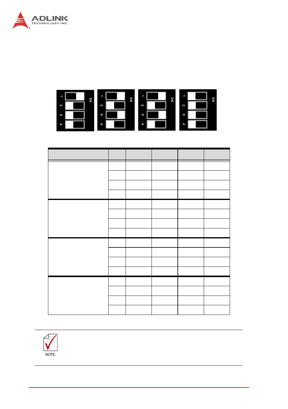 Com1 mode selection switches (sw1~sw4), Table 4-8 | ADLINK cPCI-3971 User Manual | Page 56 / 158