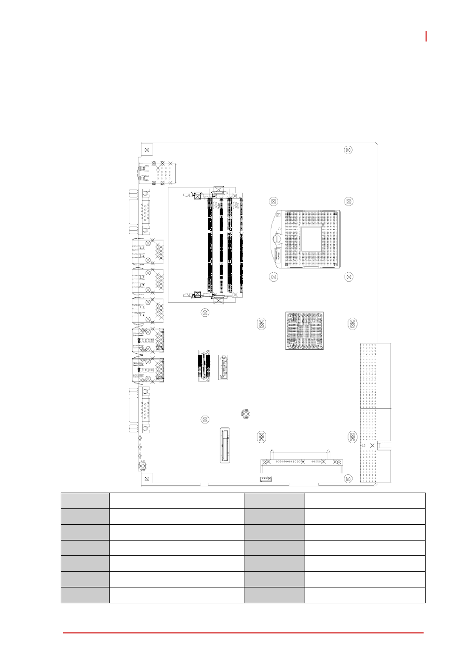 4 board interfaces, 1 cpci-6625 series board layout, Chapter 4, board interfaces | Cpci-6625 series board layout, Figure 4-1: cpci-6625 series board layout, 4board interfaces | ADLINK cPCI-6625 User Manual | Page 29 / 88