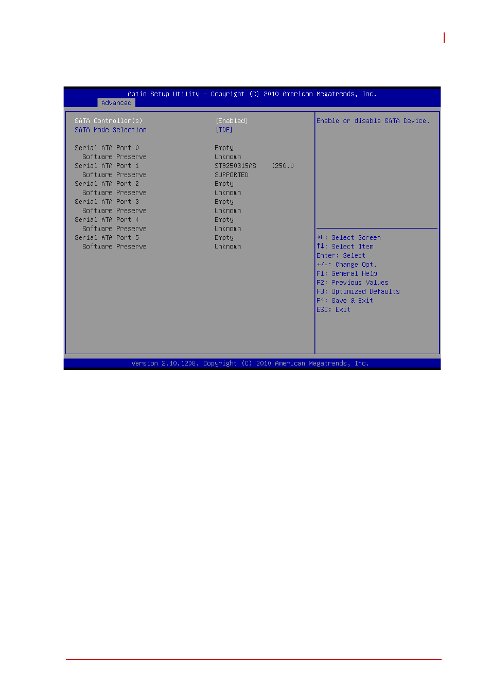 4 sata configuration, Sata controller(s), Sata mode selection | Sata port 0~5, Staggered spin-up | ADLINK cPCI-6625 User Manual | Page 63 / 88