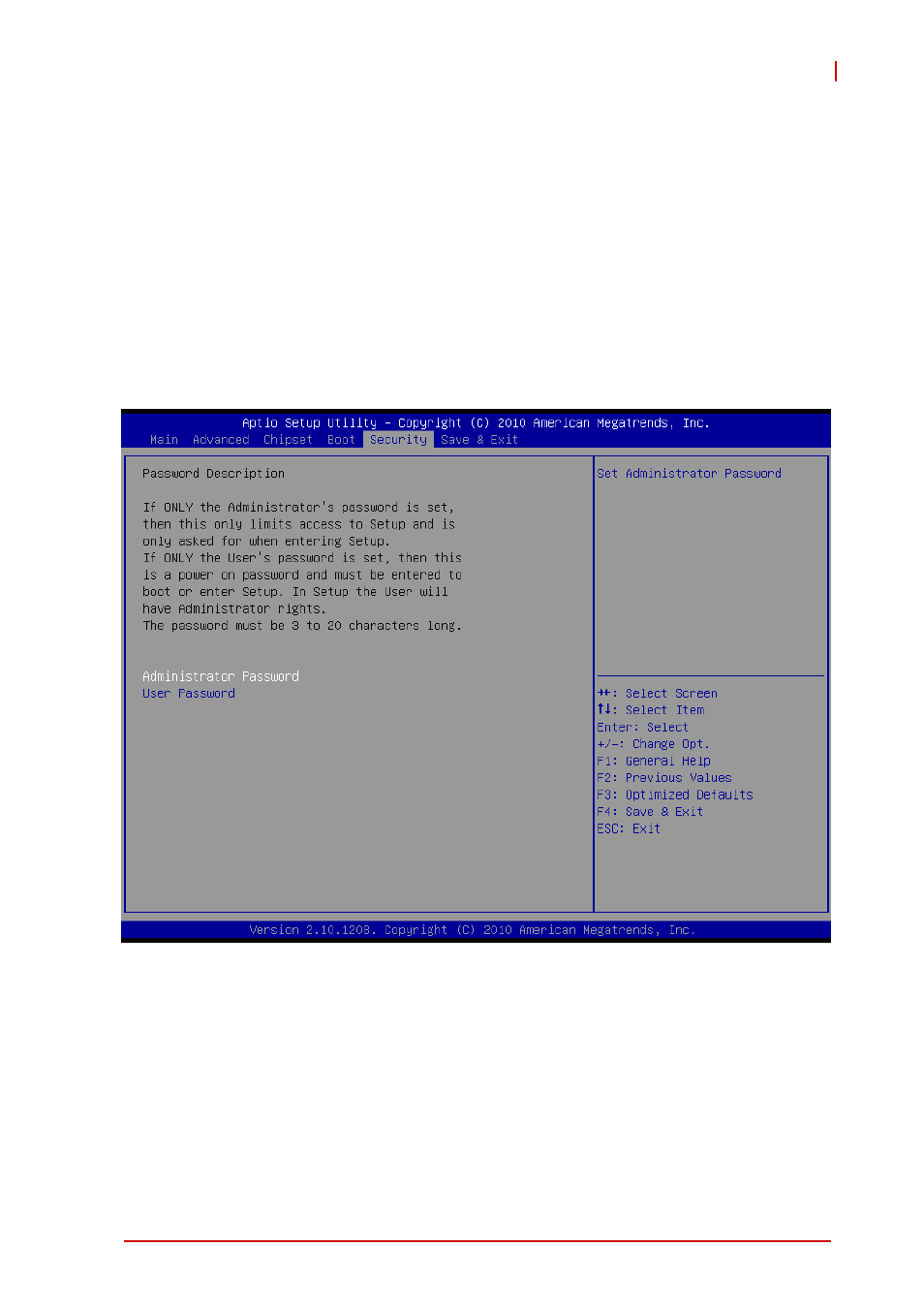 Set boot priority, Hard disk drive bbs priorities, 6 security setup | Administrator password, User password, Security setup | ADLINK cPCI-6625 User Manual | Page 81 / 88