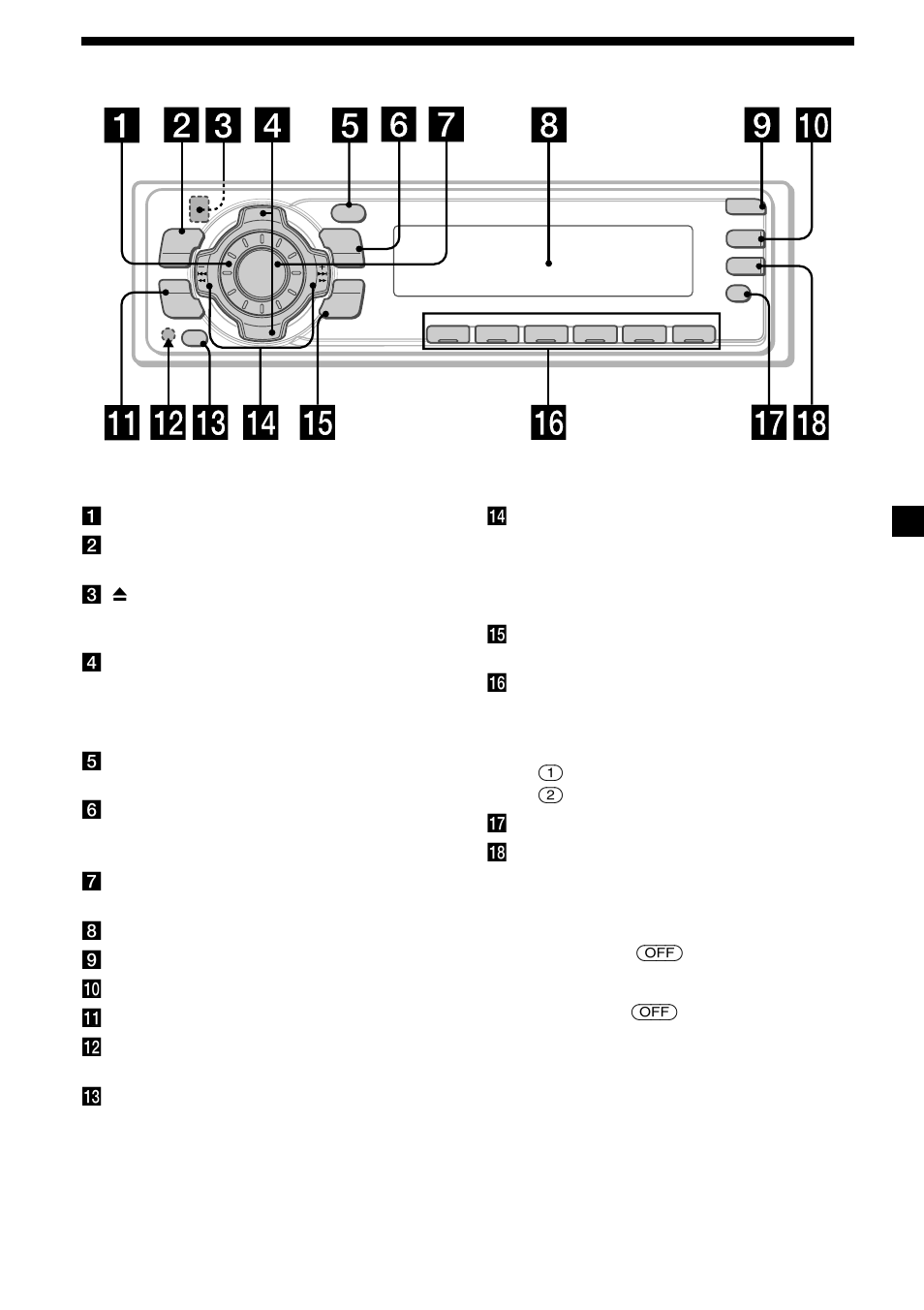 5location of controls | Sony CDX-L450 User Manual | Page 5 / 146