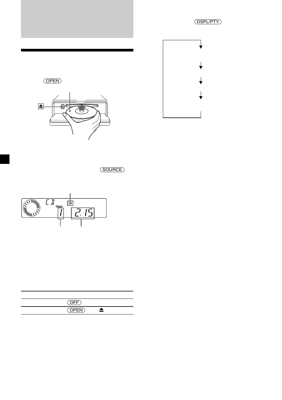 Cd player, Listening to a cd | Sony CDX-L450 User Manual | Page 8 / 146