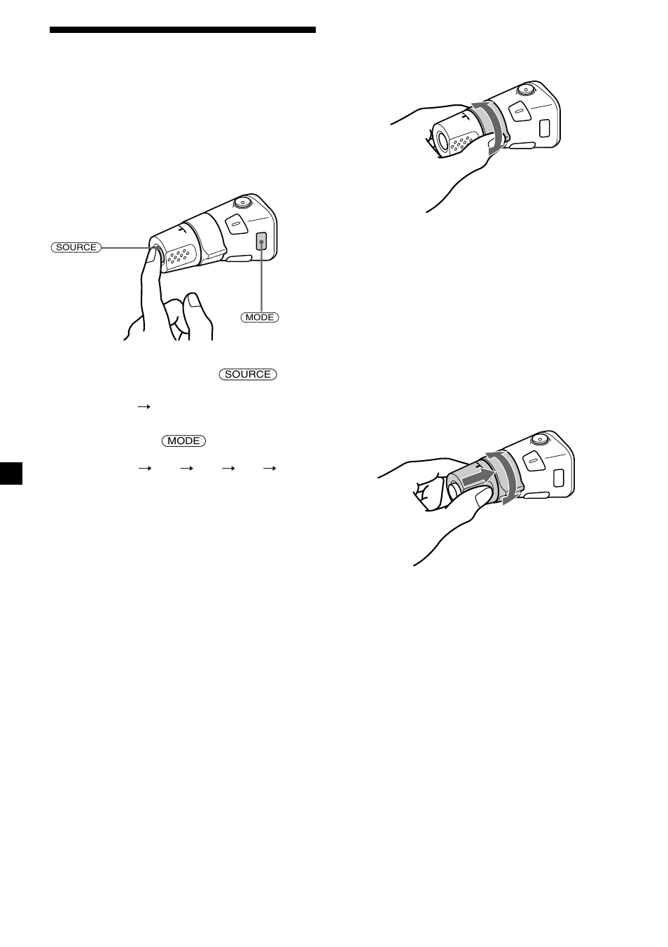 Utilização do comando rotativo (opcional) | Sony CDX-L450 User Manual | Page 90 / 146