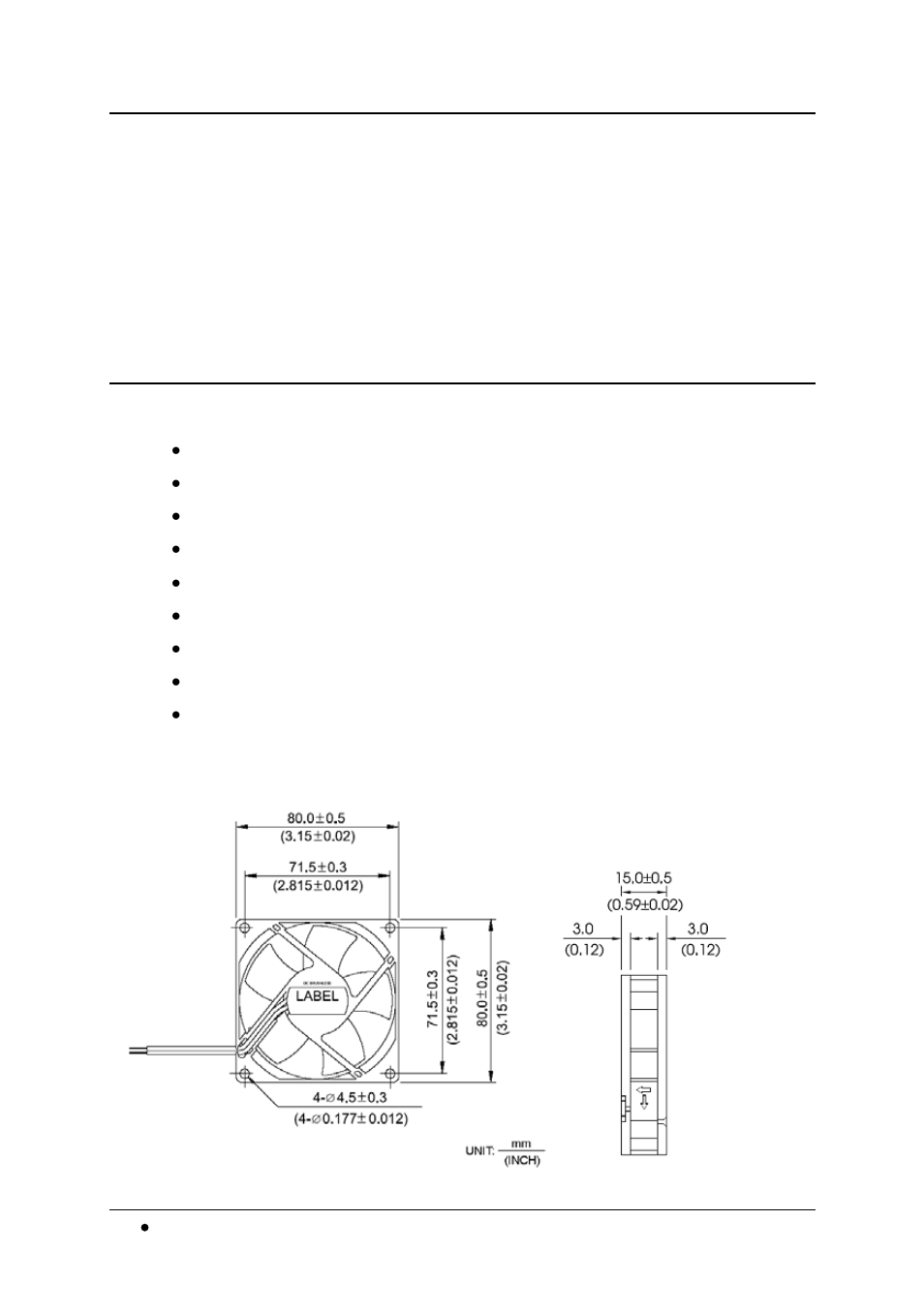 3 temperature alarm, 4 fan specifications, Mechanical drawing | Temperature alarm, Fan specifications | ADLINK cPCIS-ET2600 Series User Manual | Page 40 / 52