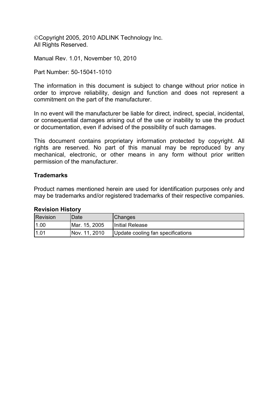 ADLINK cPCIS-2500 Series User Manual | Page 3 / 36